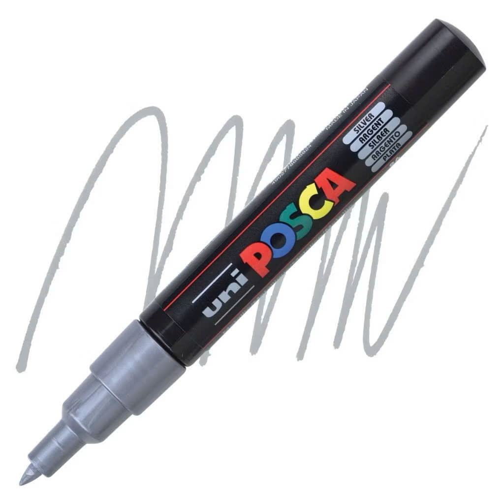 Bút sơn Uni PC-1M 0.7mm, Bút vẽ đa chất liệu, Bút acrylic Posca, Paint Marker (6)