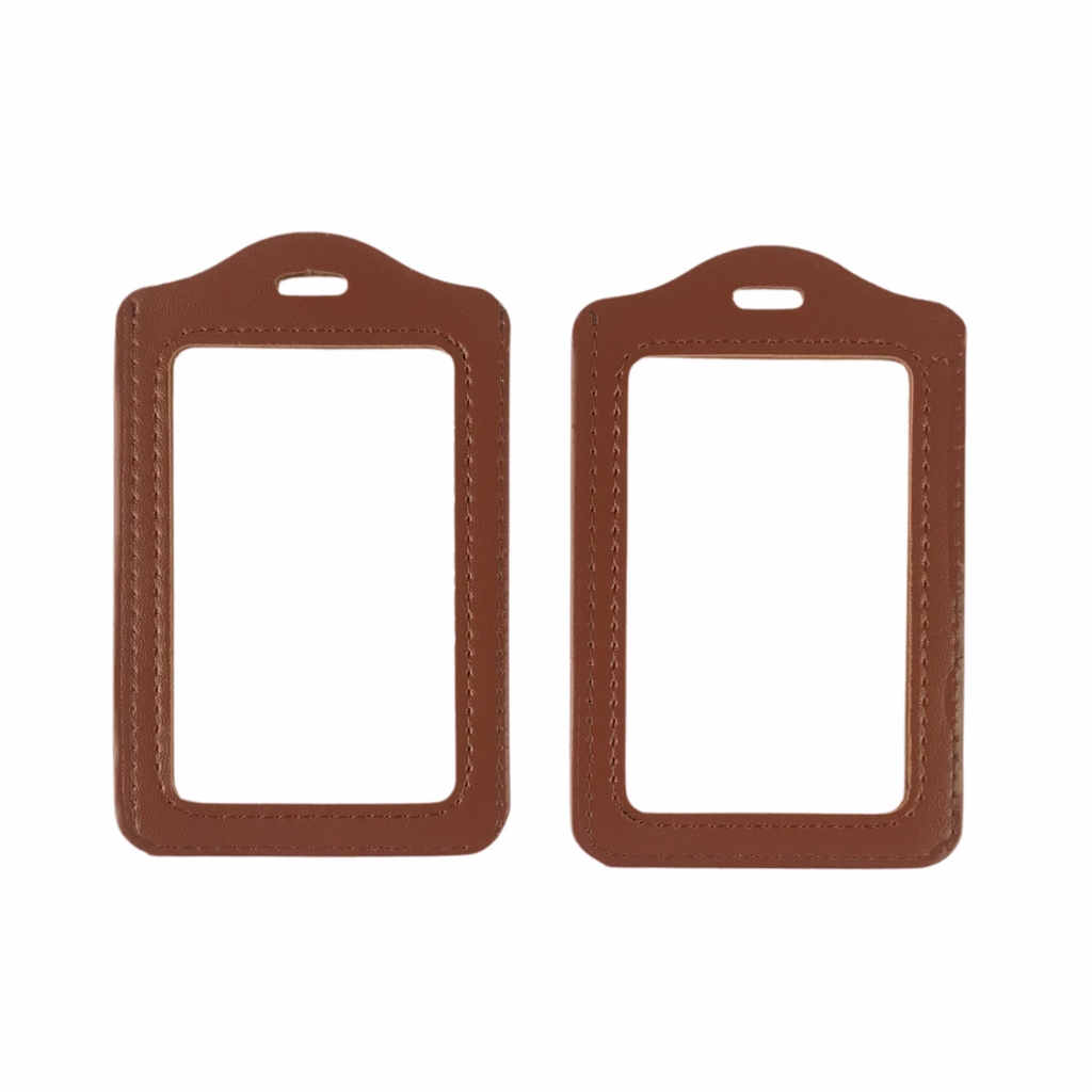 Bao đựng thẻ da 5.5x8.5cm 2 mặt kiếng đứng (50)