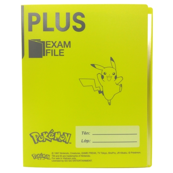 Bìa lưu bài kiểm tra 10 lá nhựa Plus A5 (50)