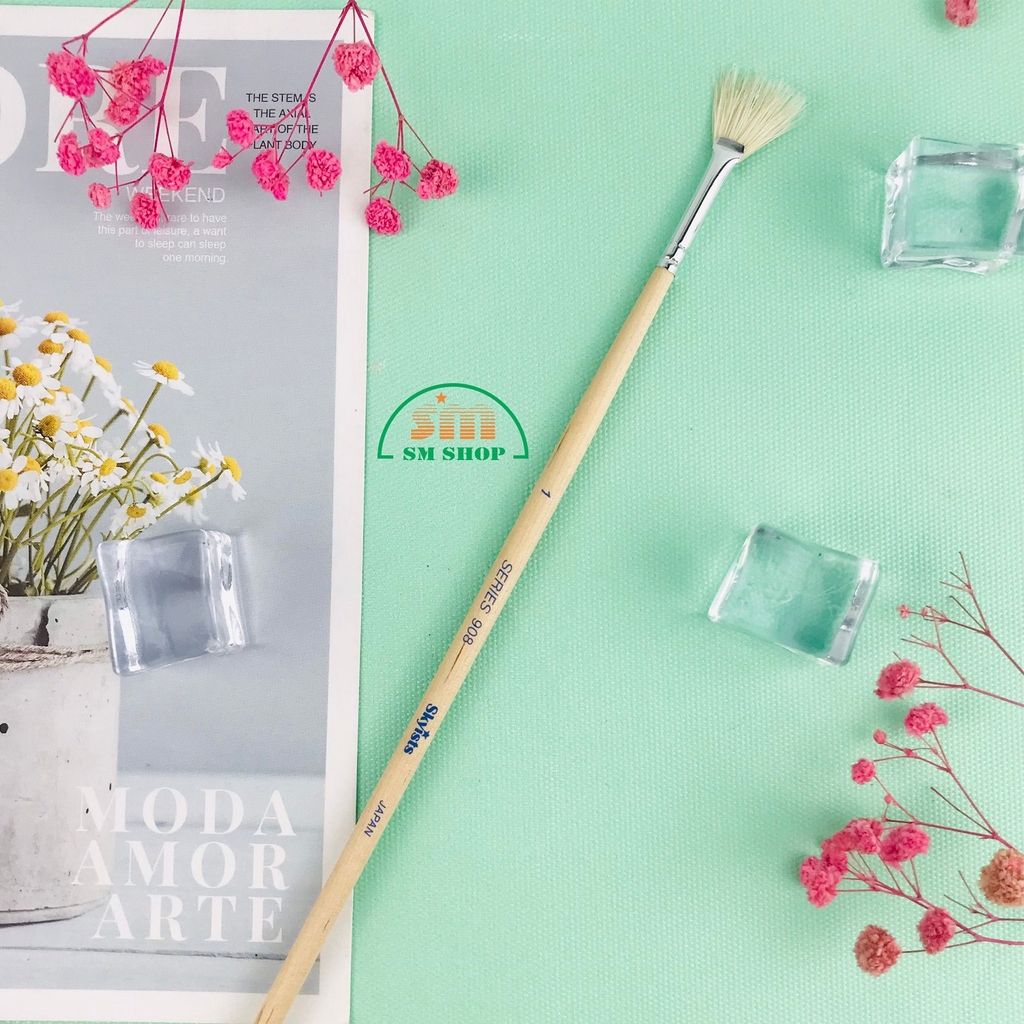 Cọ vẽ Skyists đầu xoè 908