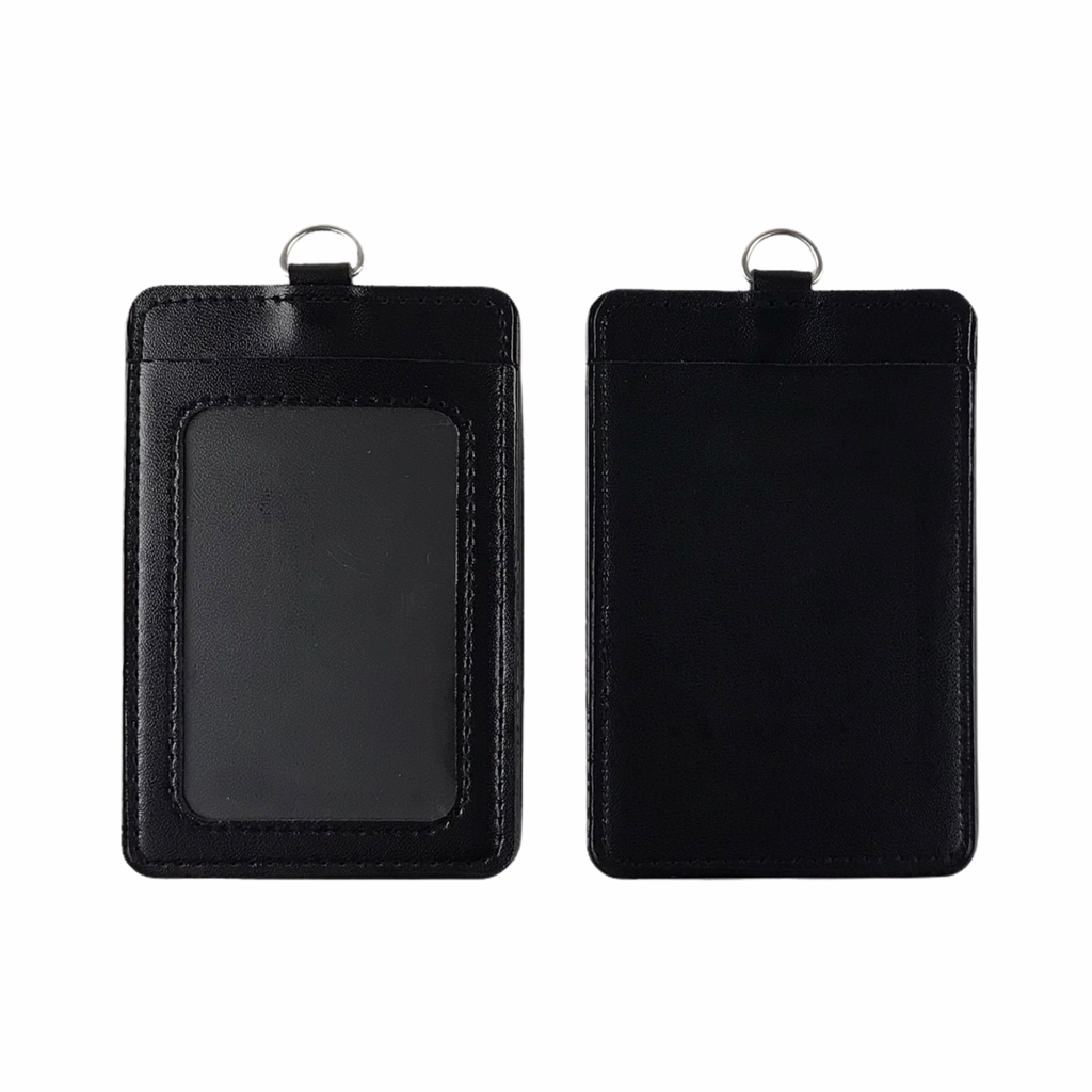 Bảng tên da 5.5x8.5cm 2 ngăn đứng (25)