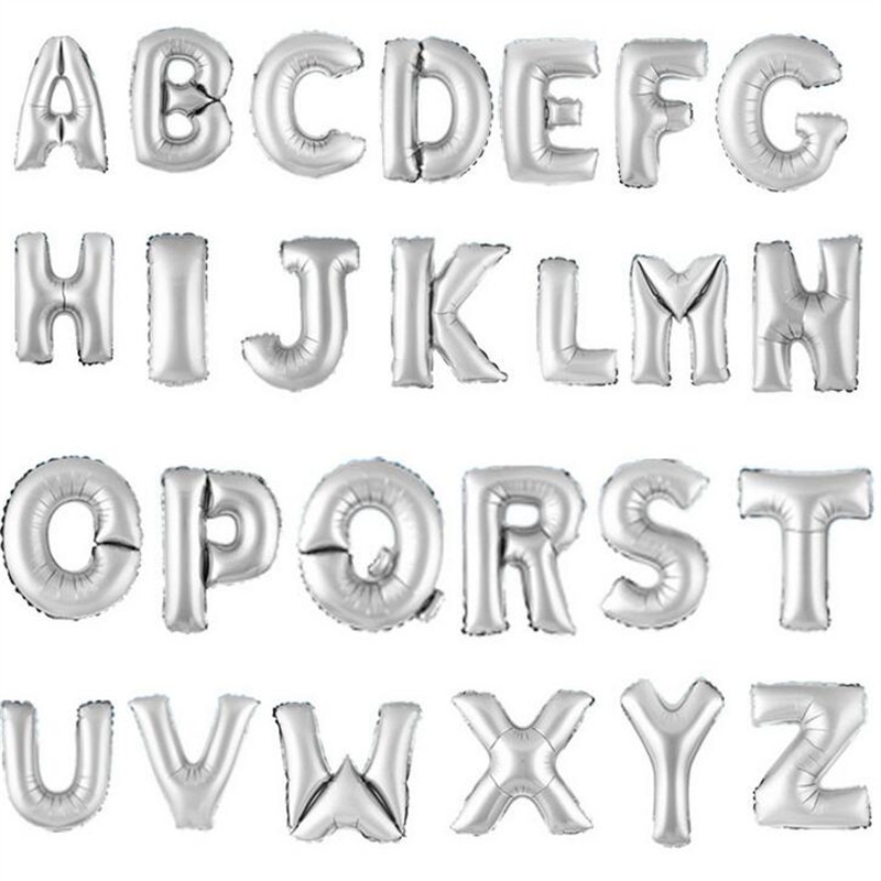 Bong bóng kiếng Foll Ballon chữ và số rời 40cm