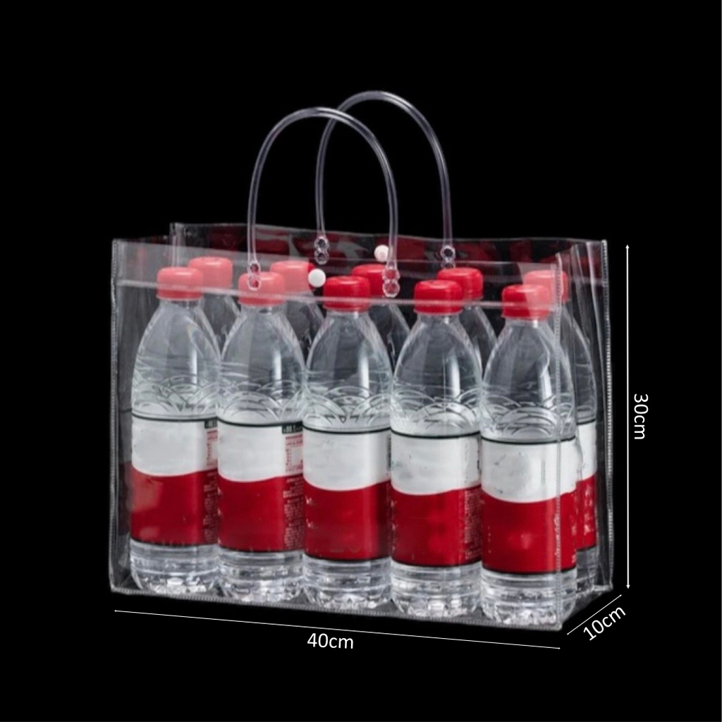 Giỏ nhựa trắng trong