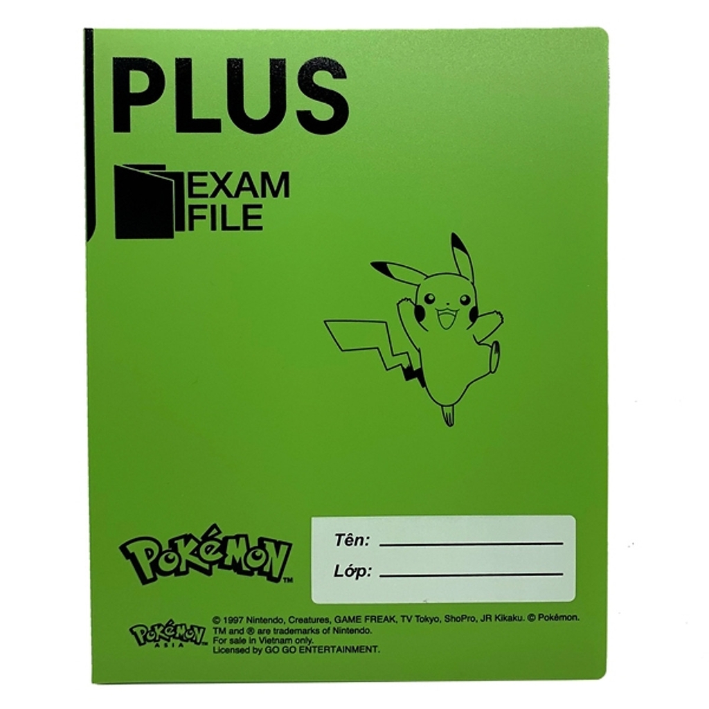 Bìa lưu bài kiểm tra 10 lá nhựa Plus A5 (50)