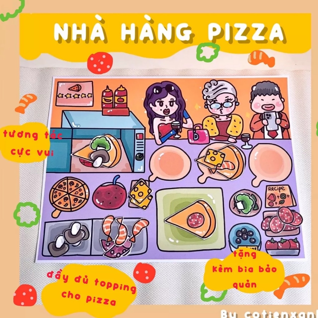 Bộ Tranh Tương Tác Cô Tiên Xanh