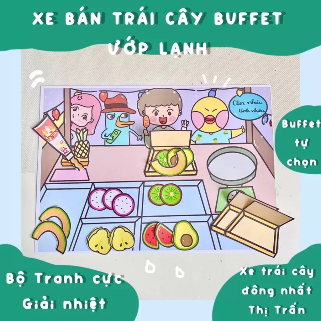 Bộ Tranh Tương Tác Cô Tiên Xanh