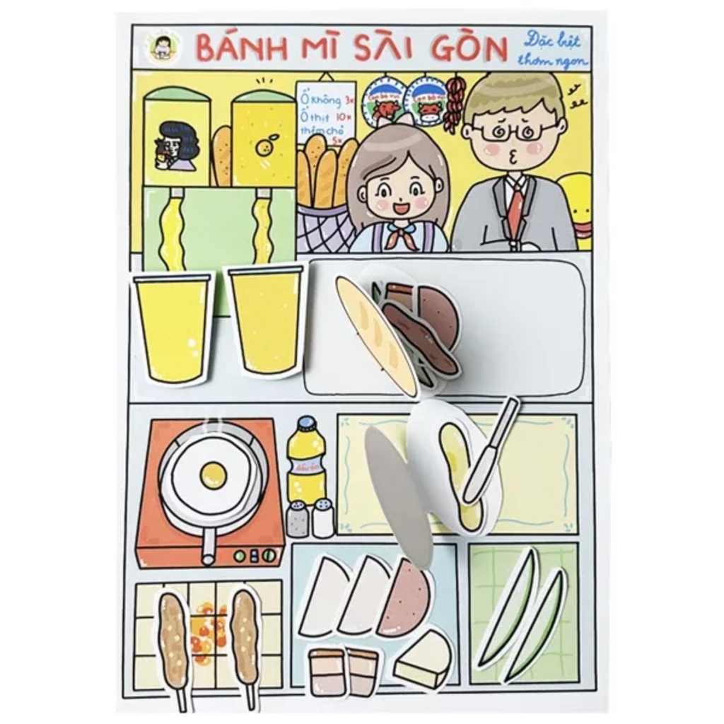 Bộ Tranh Tương Tác Cô Tiên Xanh