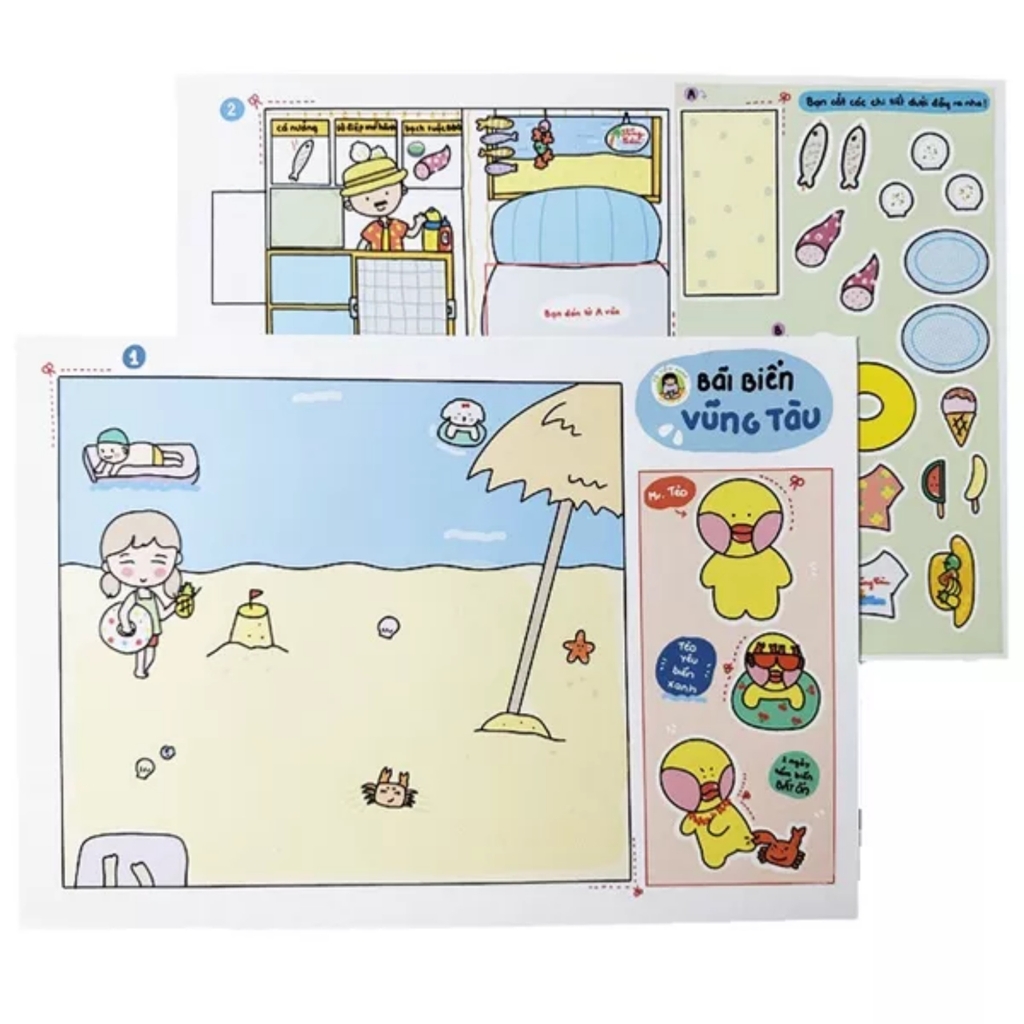 Bộ Tranh Tương Tác Cô Tiên Xanh