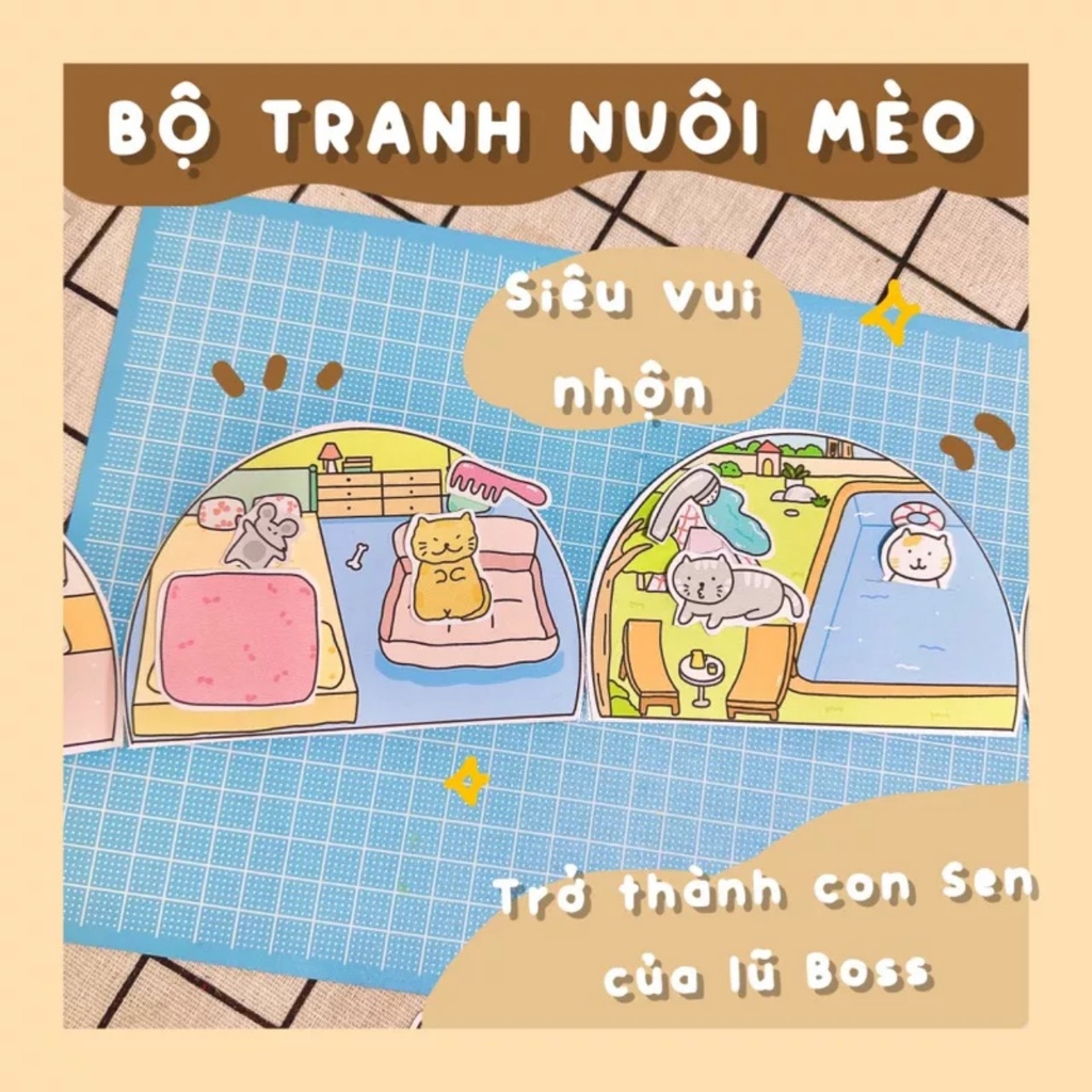 Bộ Tranh Tương Tác Cô Tiên Xanh