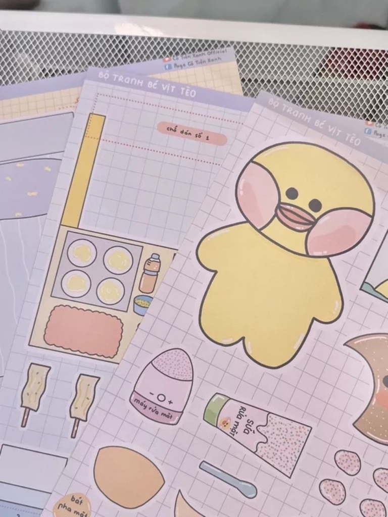 Bộ Tranh Tương Tác Cô Tiên Xanh