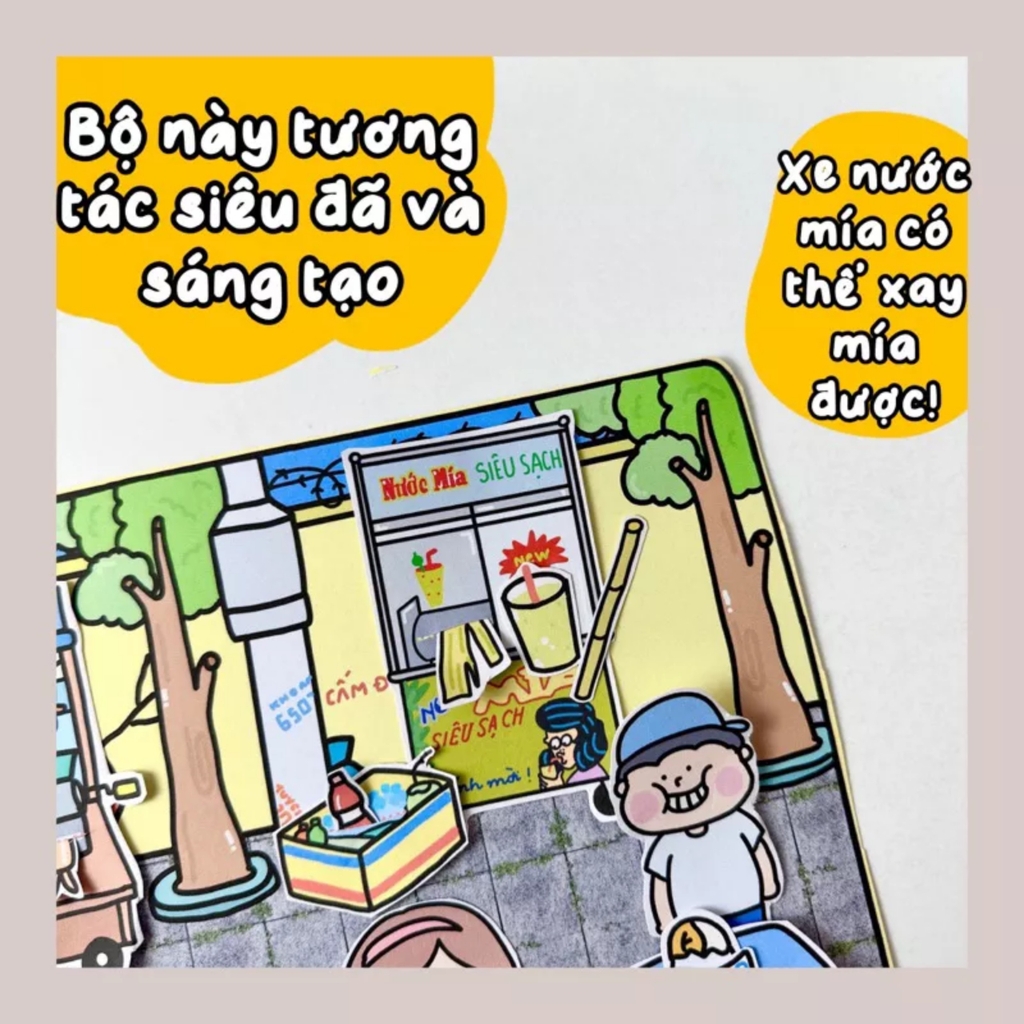 Bộ Tranh Tương Tác Cô Tiên Xanh