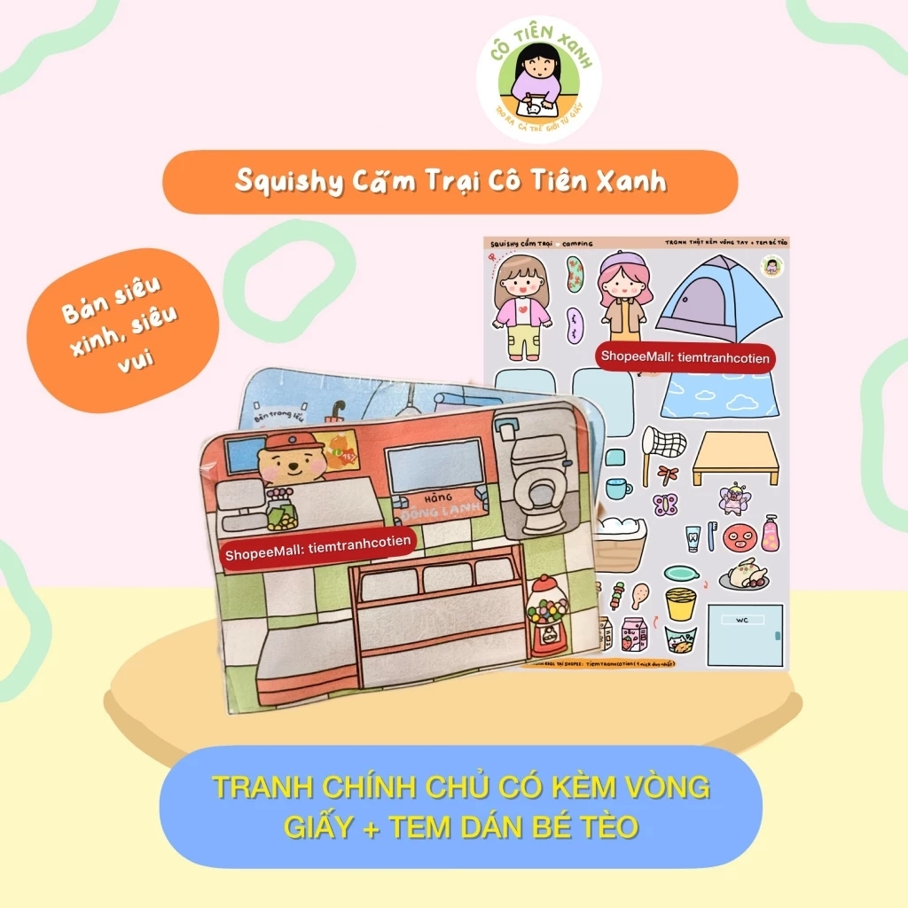 Bộ Tranh Tương Tác Cô Tiên Xanh