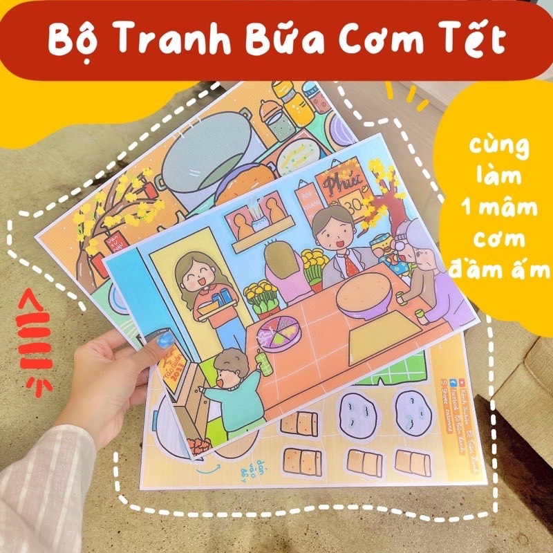 Bộ Tranh Tương Tác Cô Tiên Xanh