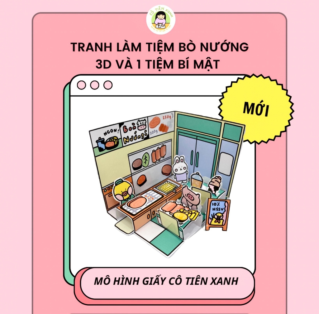 Bộ Tranh Tương Tác Cô Tiên Xanh - Tiệm Làm Đẹp Mợ Ba