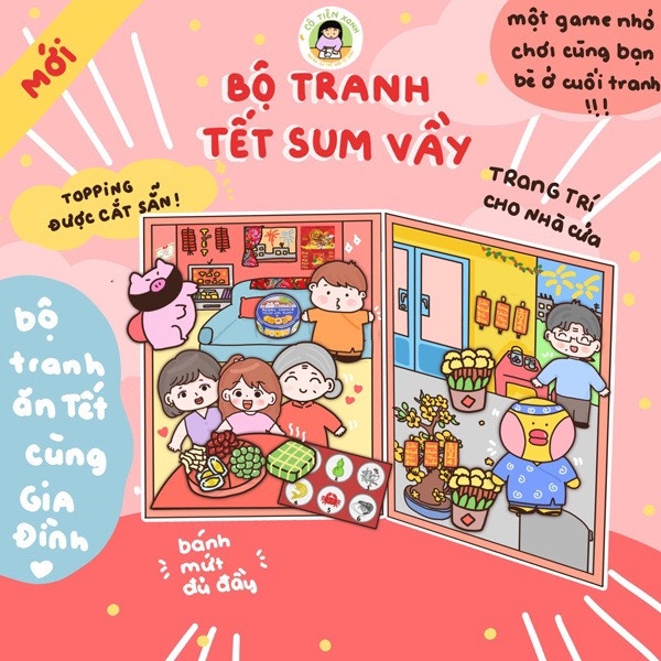 Bộ Tranh Tương Tác Cô Tiên Xanh