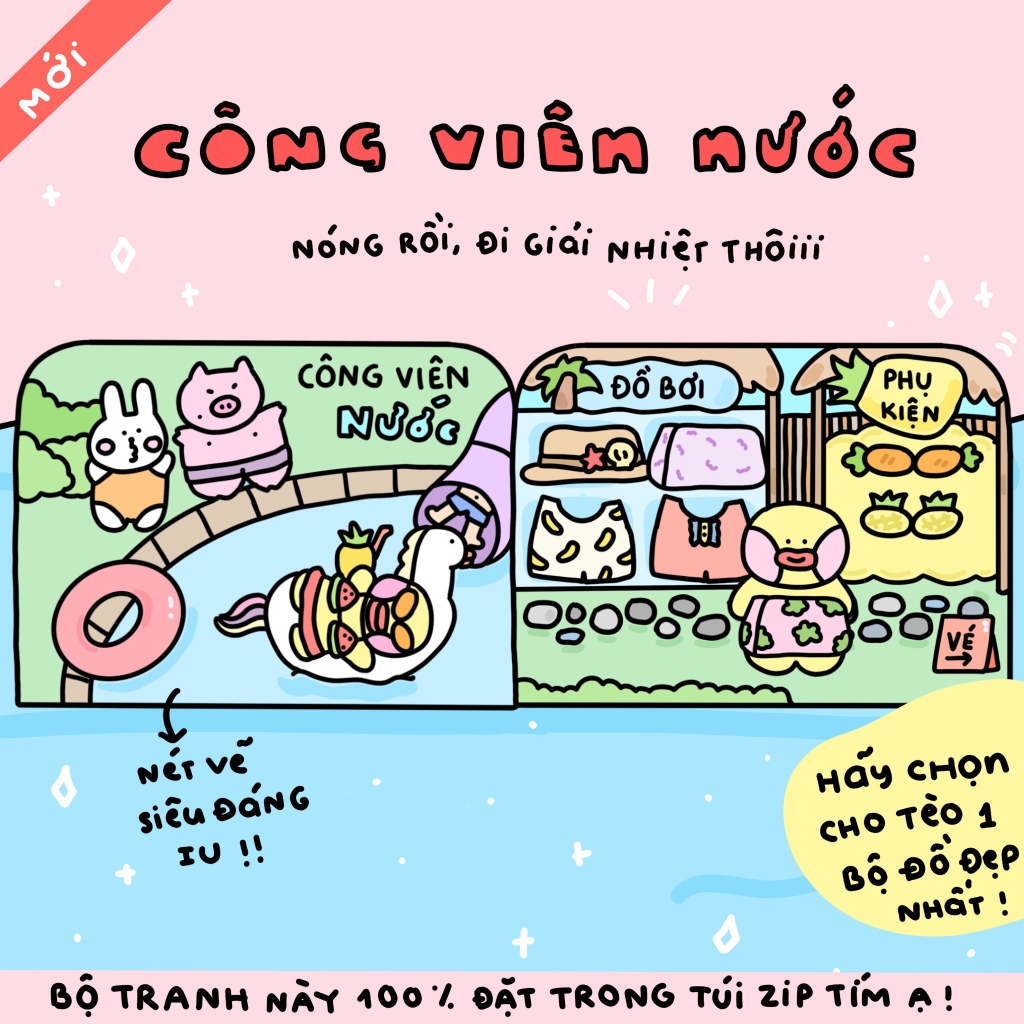 Bộ Tranh Tương Tác Cô Tiên Xanh