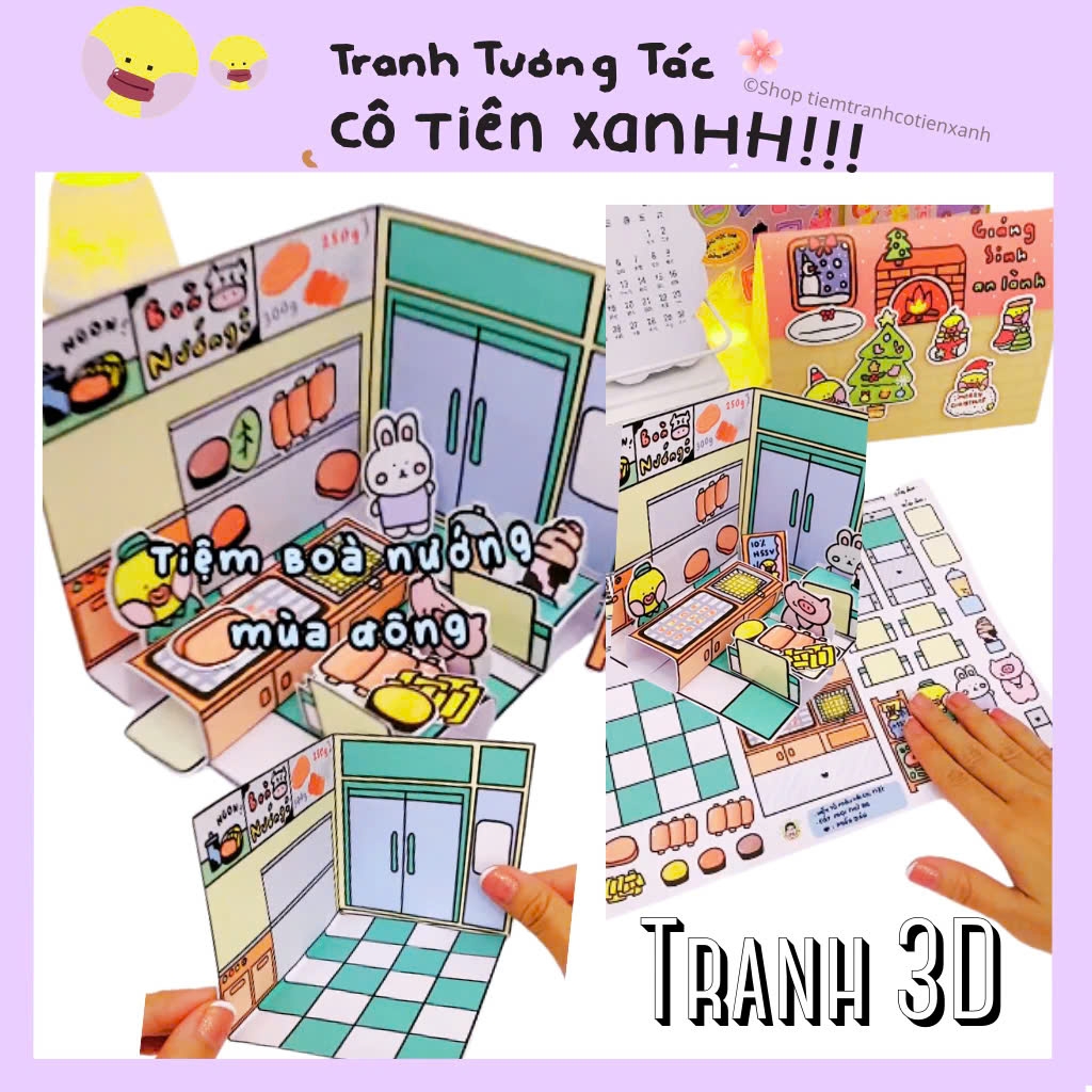 Bộ Tranh Tương Tác Cô Tiên Xanh