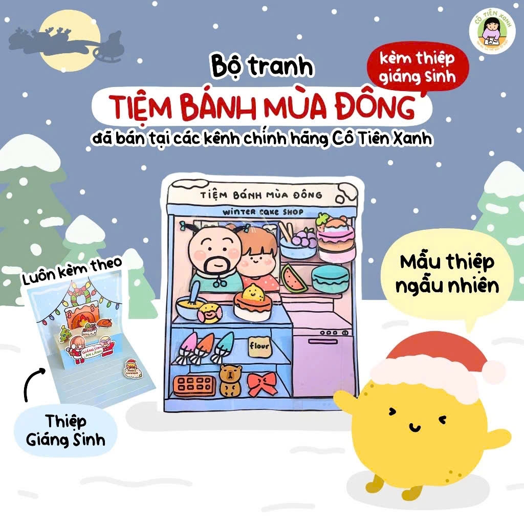 Bộ Tranh Tương Tác Cô Tiên Xanh