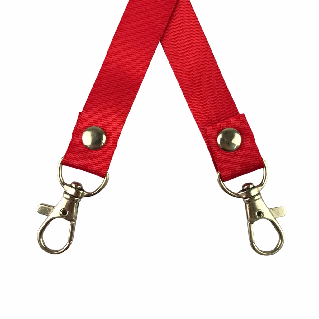 Dây đeo thẻ lụa 1.5cm đầu móc khóa [50] (100)