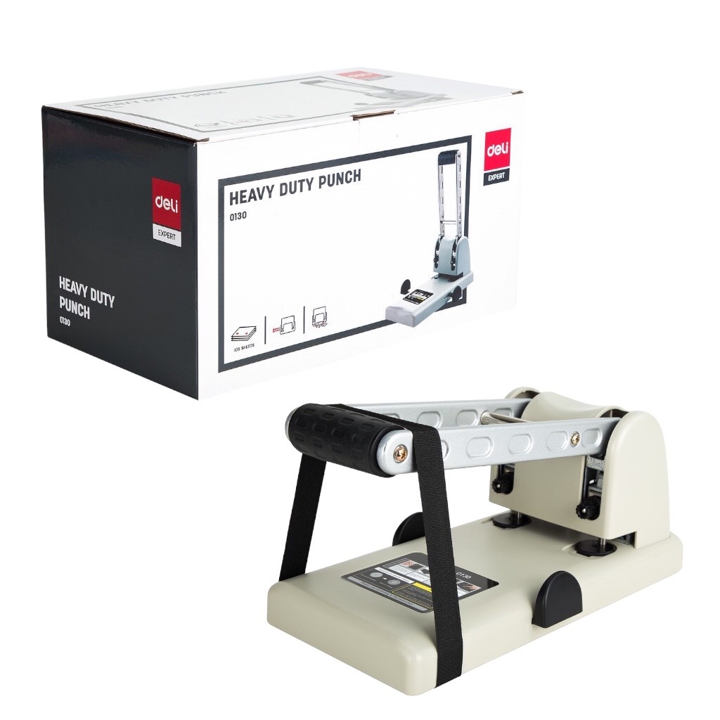 Bấm 2 lỗ Deli 0130 100 tờ