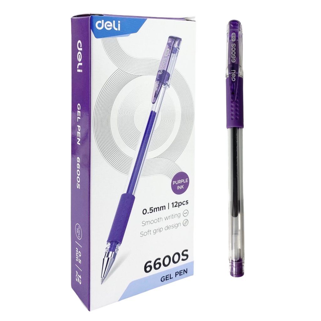 Bút gel Deli 6600S (12/144)
