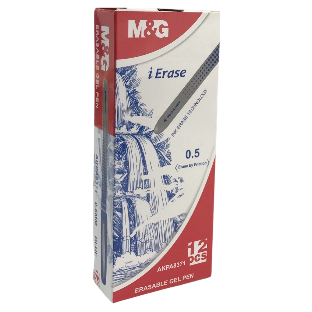 Bút gel xóa được MG 8371 xanh (12)