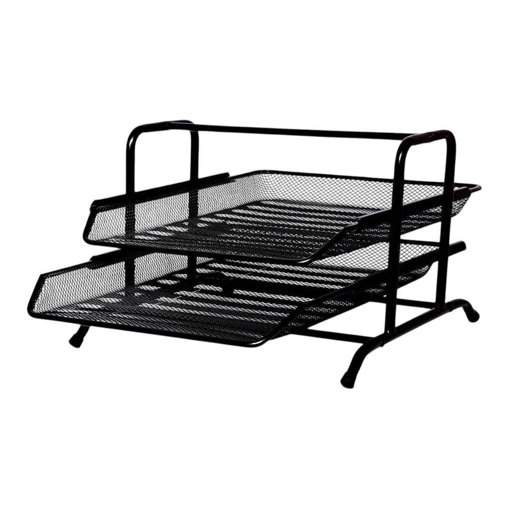 Kệ hồ sơ 2 tầng lưới Toppoint HY62002A, Kệ rổ, Kệ đựng hồ sơ