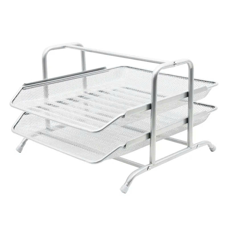 Kệ hồ sơ 2 tầng lưới Toppoint HY62002A, Kệ rổ, Kệ đựng hồ sơ