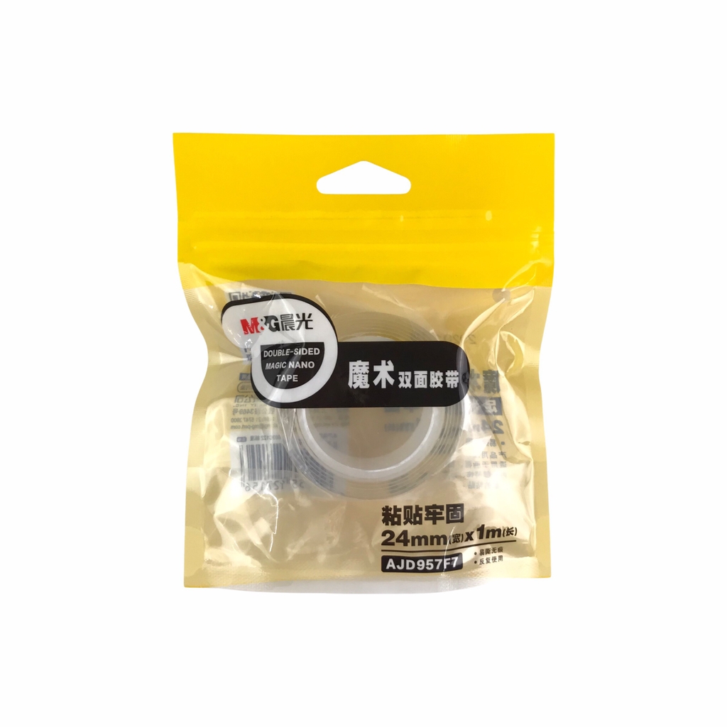 Băng keo 2 mặt trong suốt MG AJD957F7 / AJD957F8 / AJD957F9 2.4cm