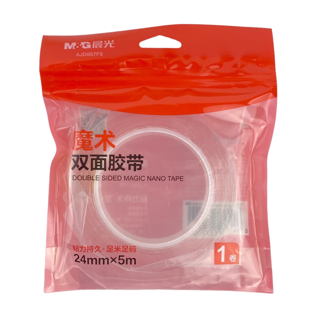 Băng keo 2 mặt trong suốt MG AJD957F7 / AJD957F8 / AJD957F9 2.4cm