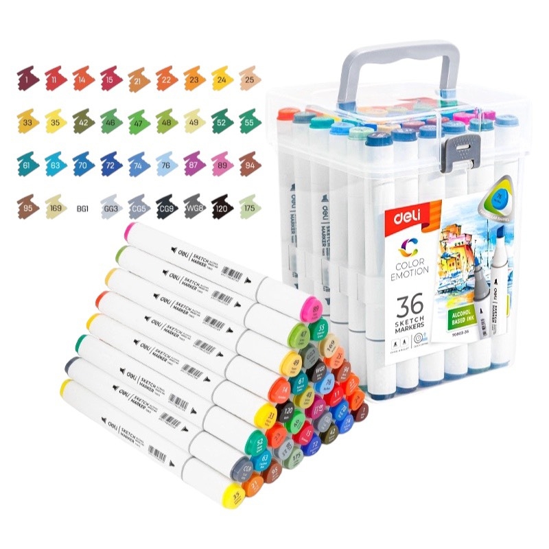 Bút lông màu 2 đầu Deli E70803