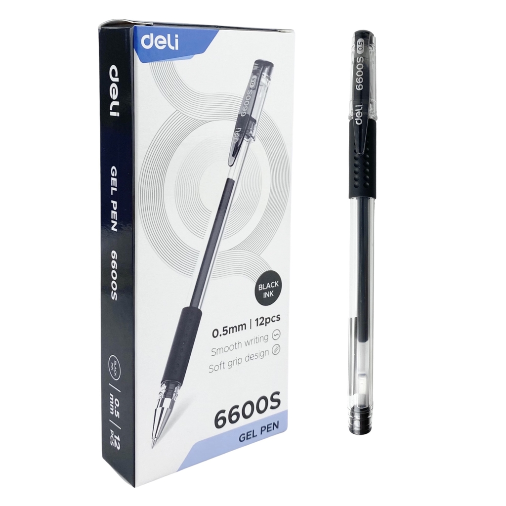 Bút gel Deli 6600S (12/144)