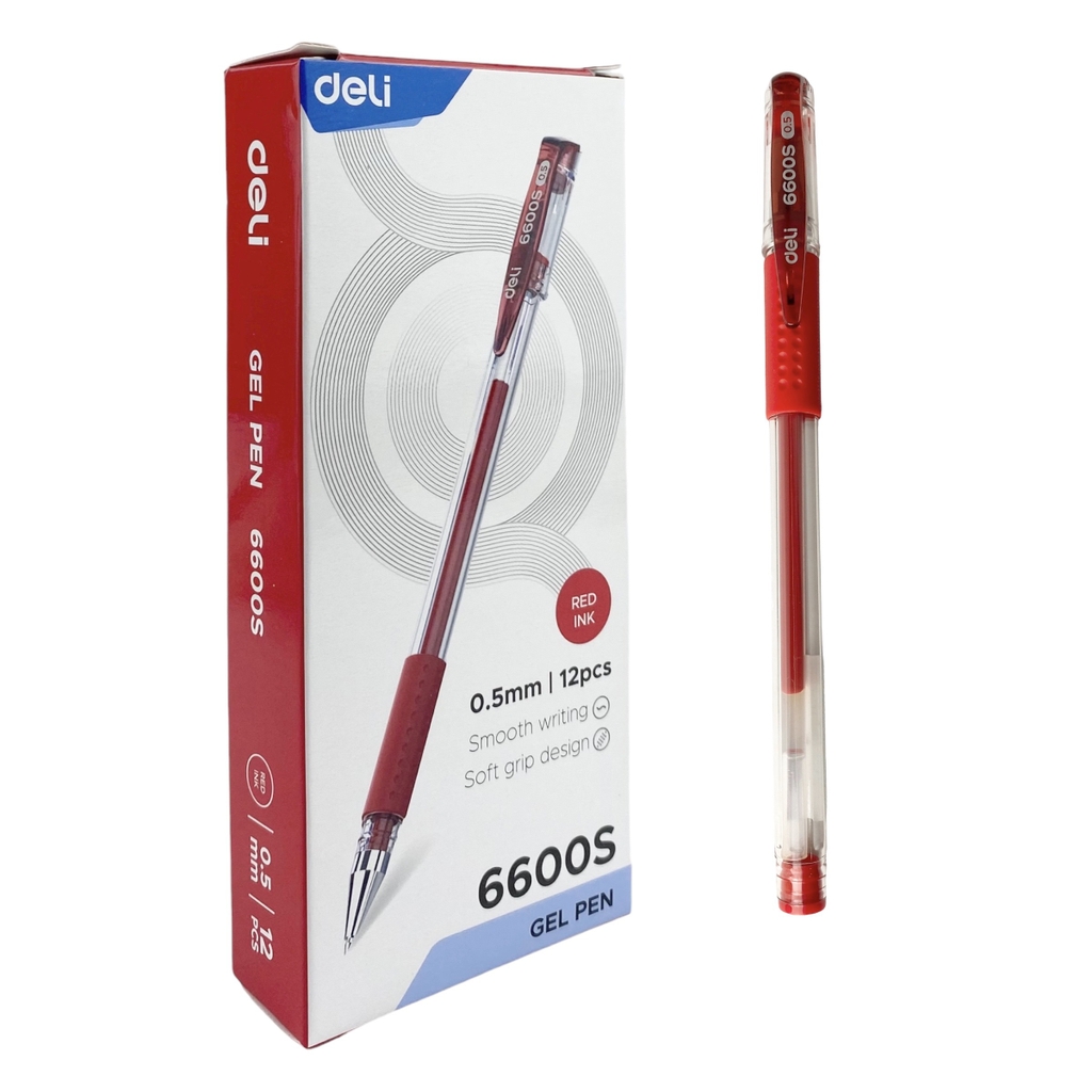 Bút gel Deli 6600S (12/144)