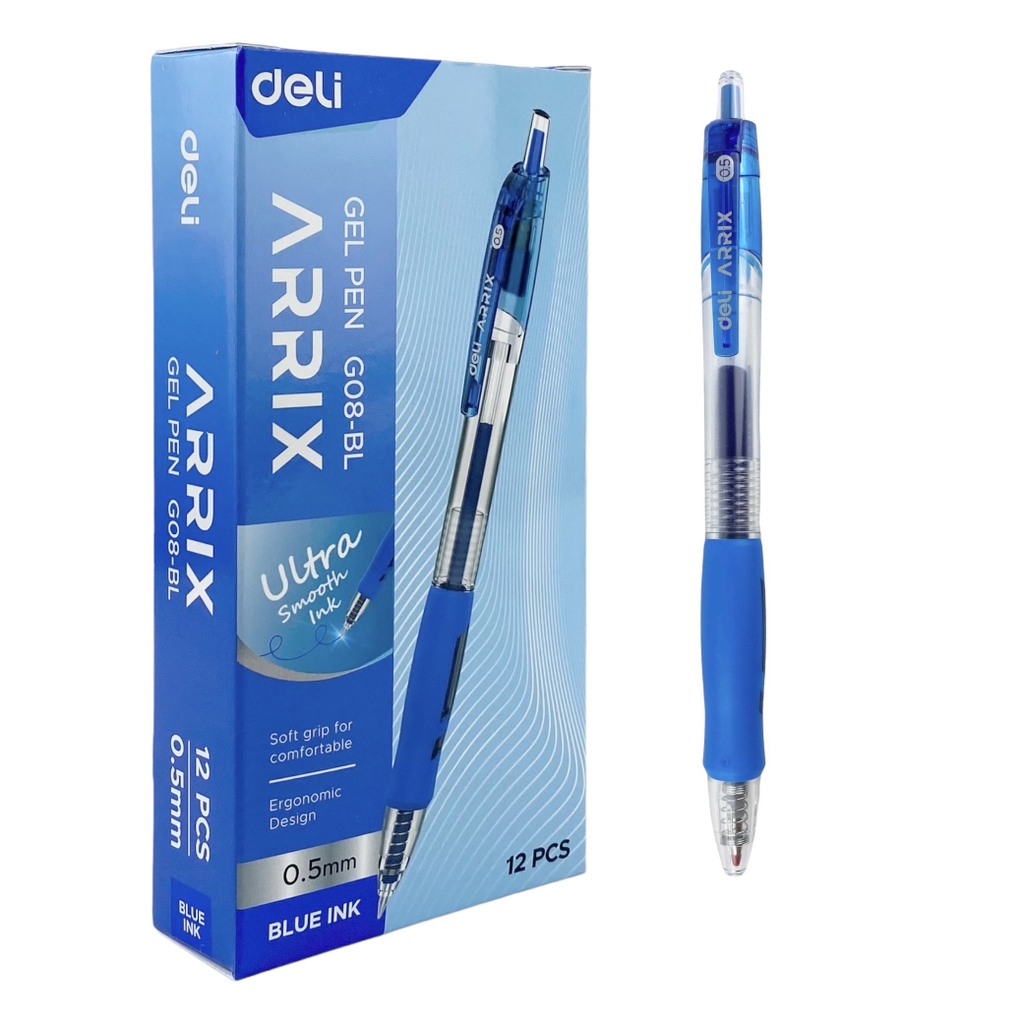 Bút gel Deli G08 0.5mm (12)