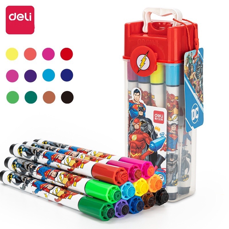 Bút lông màu Deli HE100-12 / HE100-24 / HE100-36