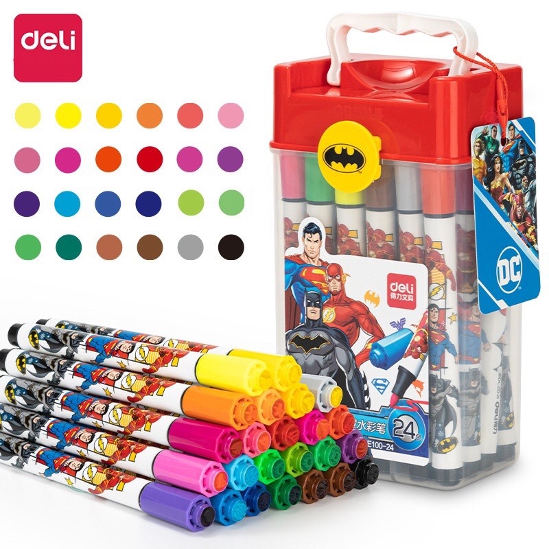 Bút lông màu Deli HE100-12 / HE100-24 / HE100-36