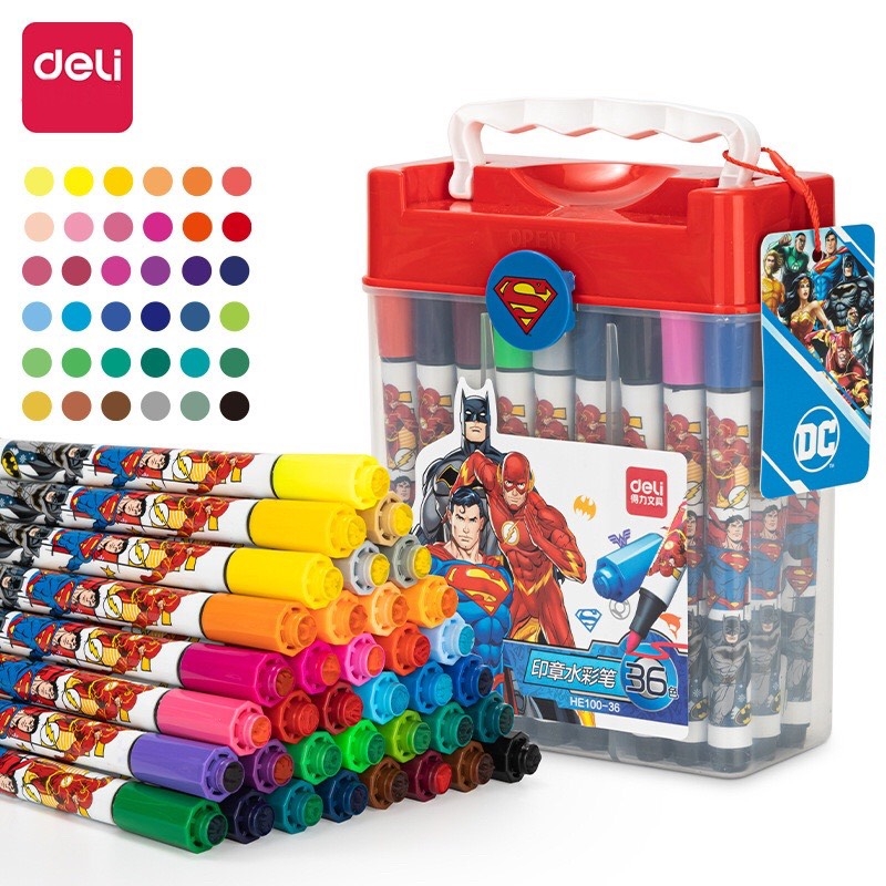 Bút lông màu Deli HE100-12 / HE100-24 / HE100-36