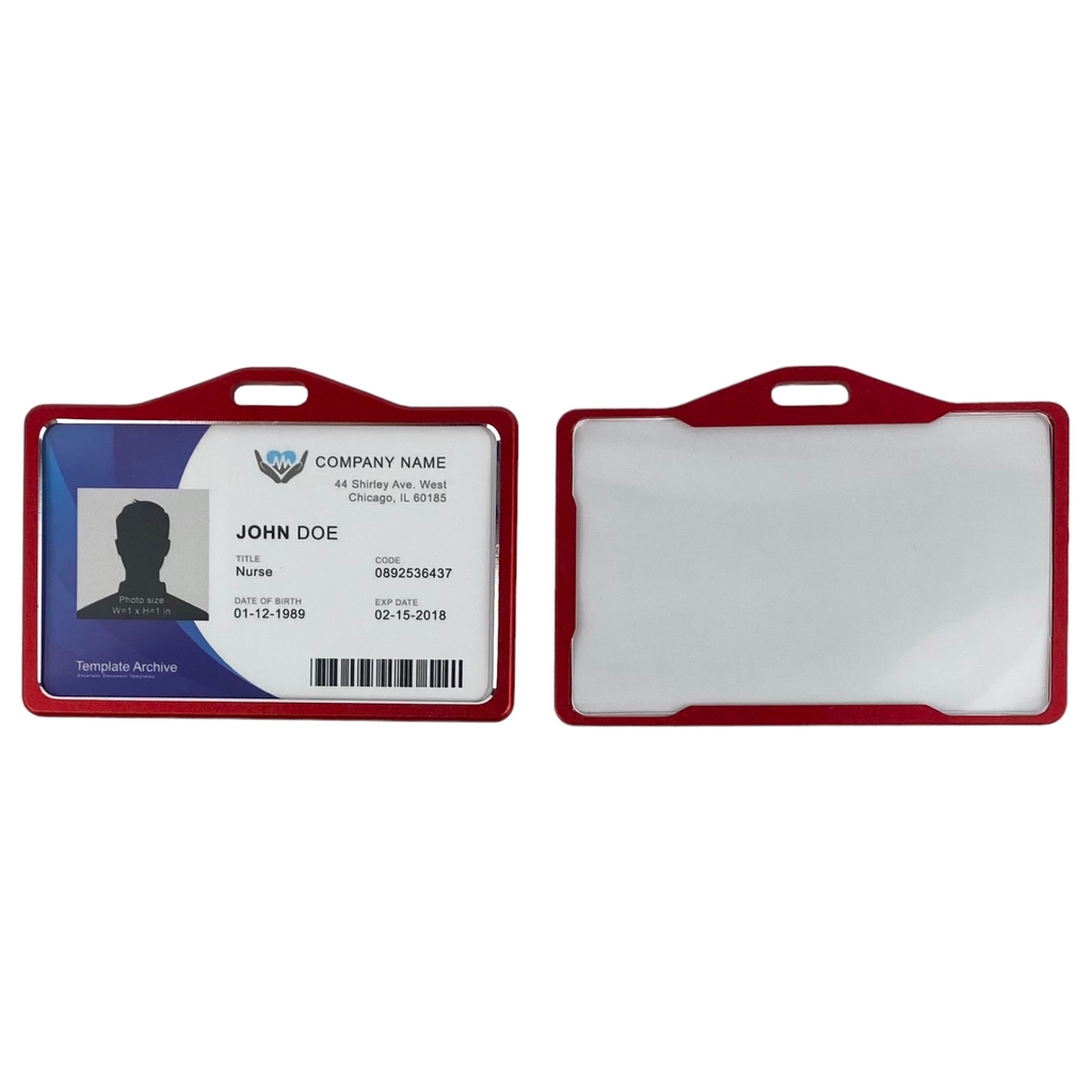 Bao đựng thẻ nhôm HCX4 8.4x5.2cm 2 mặt ngang (20,25)