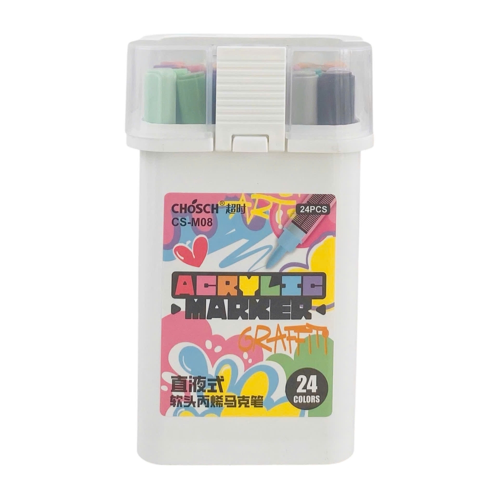 Bút lông màu Acrylic Chosch CS-M08 (12)