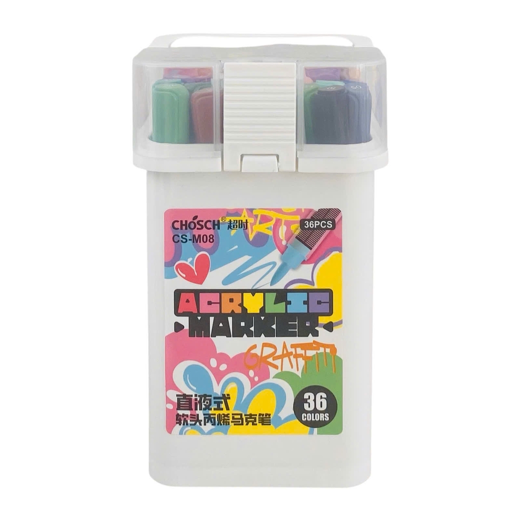 Bút lông màu Acrylic Chosch CS-M08 (12)