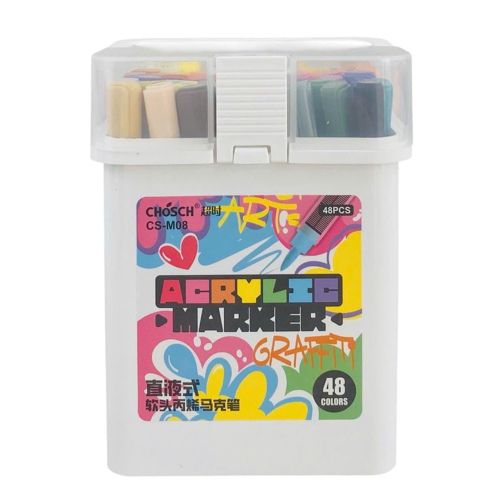 Bút lông màu Acrylic Chosch CS-M08 (12)