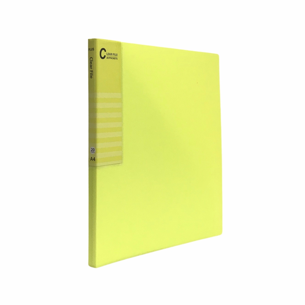 Bìa 20 lá nhựa Plus, file lá đựng hồ sơ, văn phòng phẩm