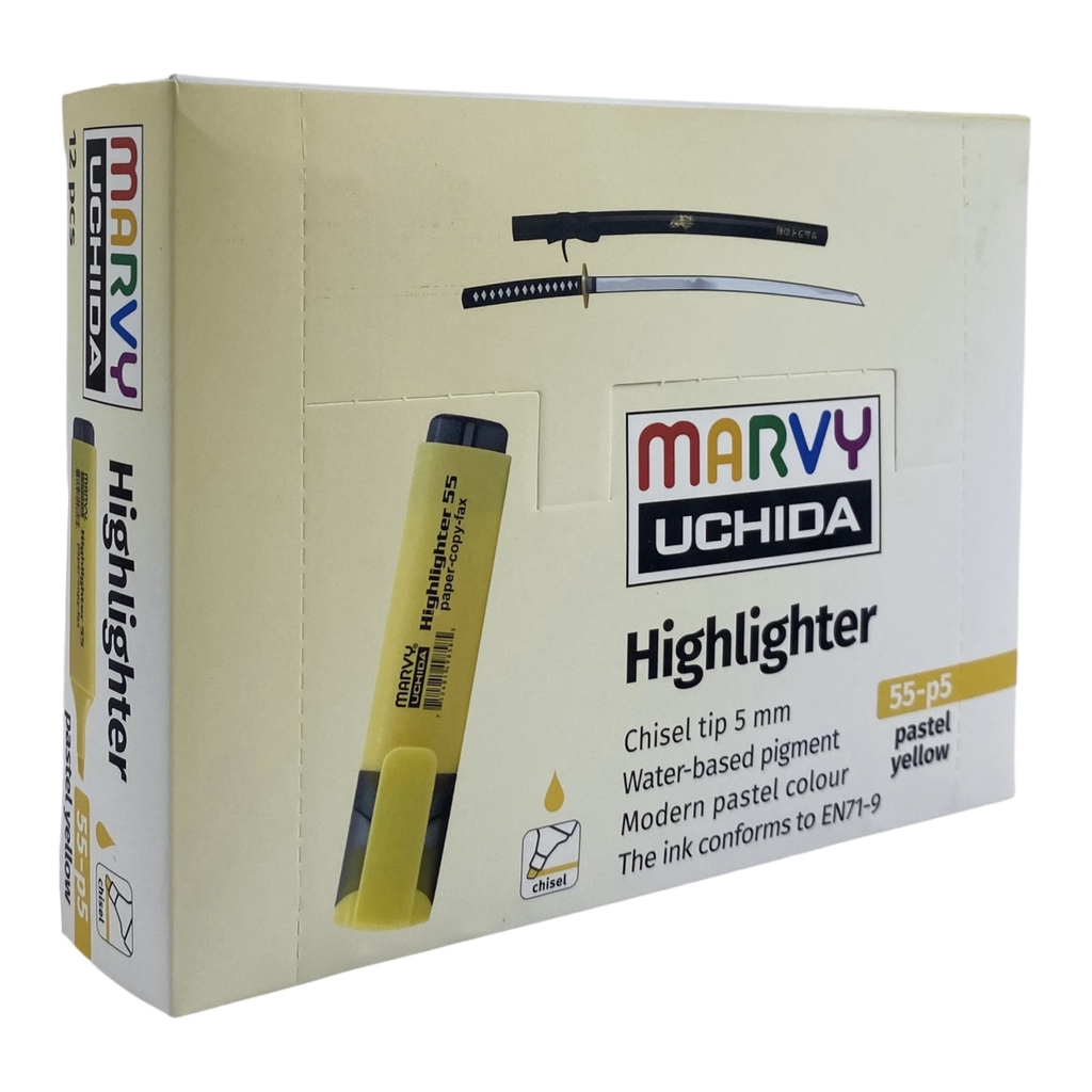 Bút dạ quang Marvy 55-P4 / 55-P5 / 55-P7 / 55-P8 / 55-P9 / 55-P10 pastel (12)