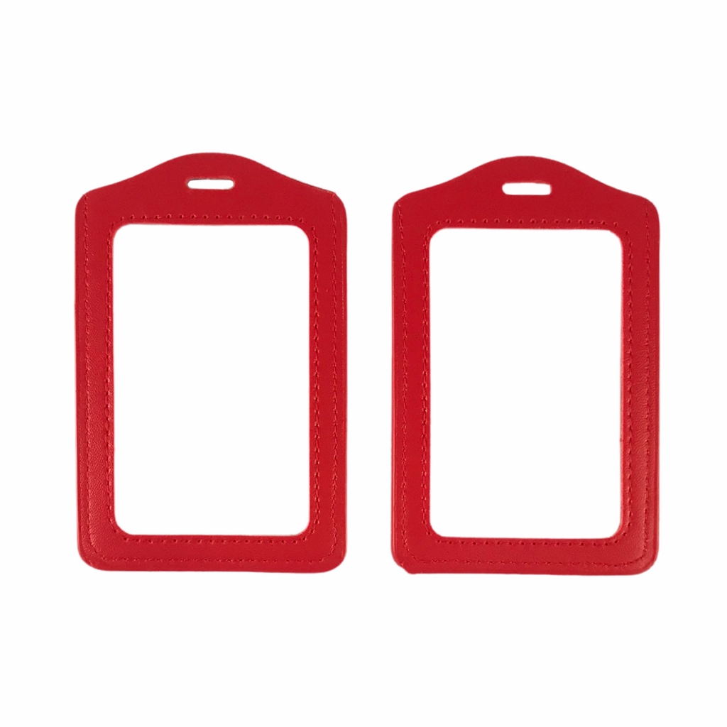 Bao đựng thẻ da 5.5x8.5cm 2 mặt kiếng đứng (50)