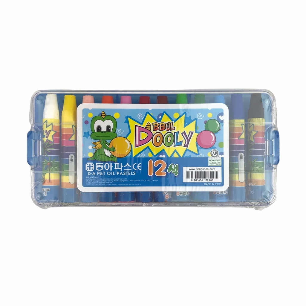 Bút sáp dầu D.A P&T Dooly 12 màu / 18 màu / 24 màu