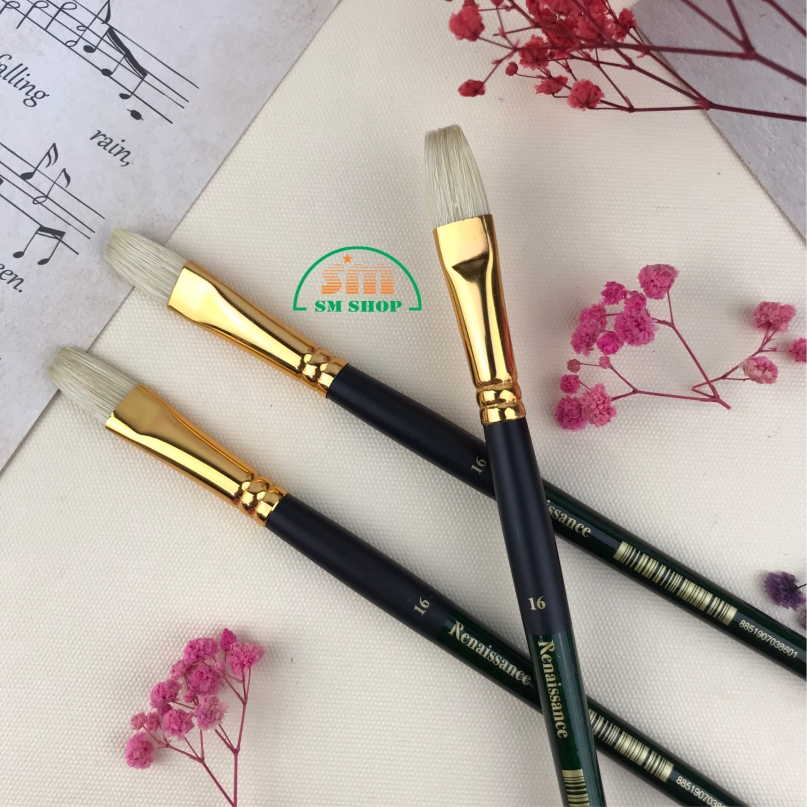 Bút cọ dẹt Renaissance #4 / #12 / #16 / #20 / #8