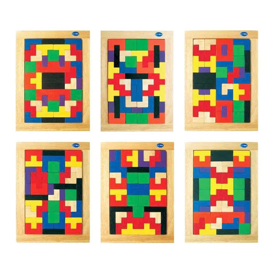 Đồ chơi bằng gỗ DT Win Win Toys 67152 - Bộ xếp gạch nhỏ