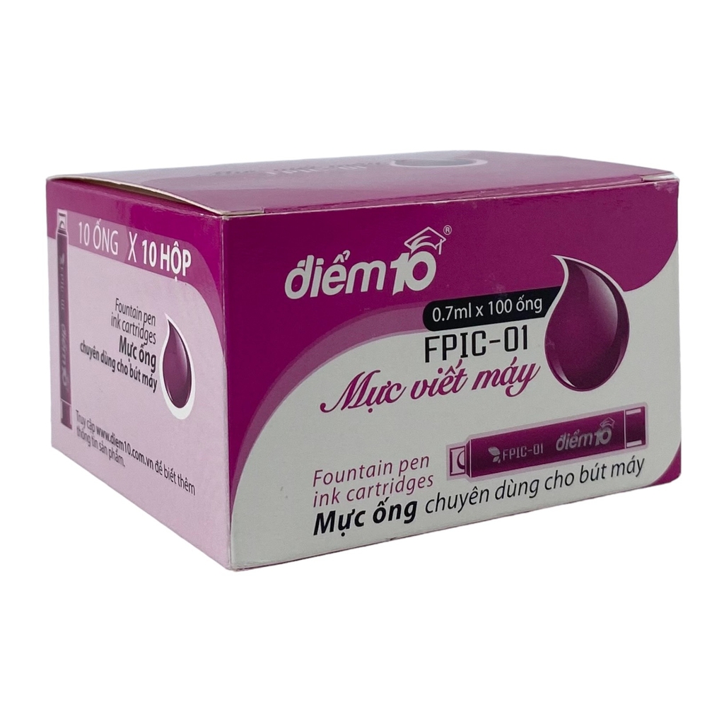 Ống mực bút máy TL Điểm 10 FPIC-01 tím (10)