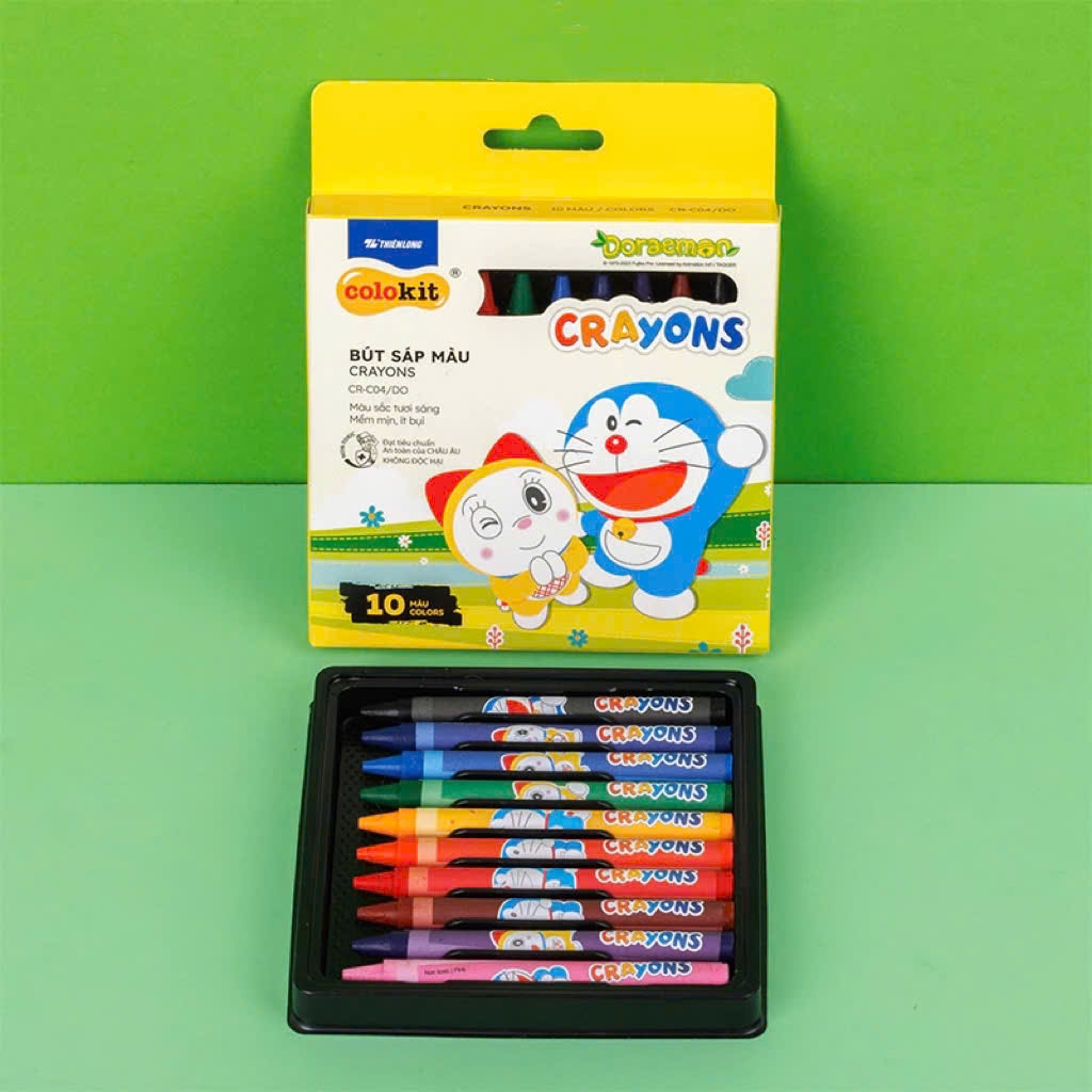 Bút sáp màu TL Colokit Doraemon CR-C04/DO / CR-C05/DO / CR-C06/DO