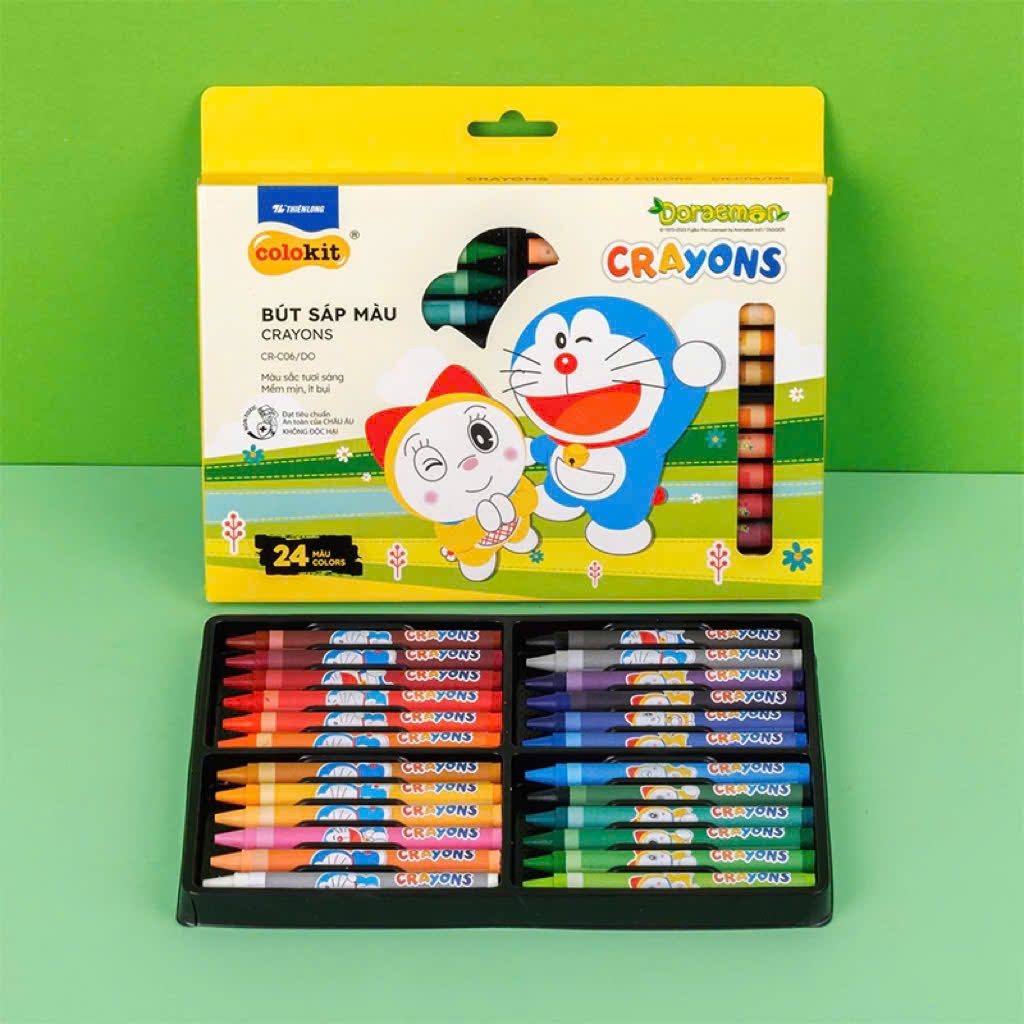 Bút sáp màu TL Colokit Doraemon CR-C04/DO / CR-C05/DO / CR-C06/DO